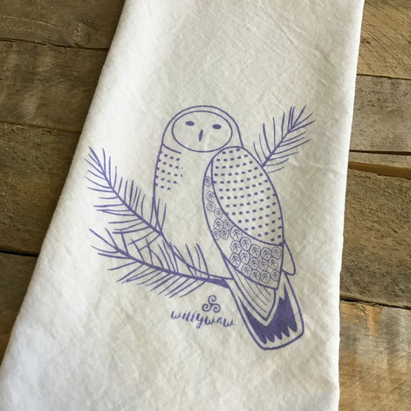 Let it Snow Winter Owl – Kitchen Tea Towel