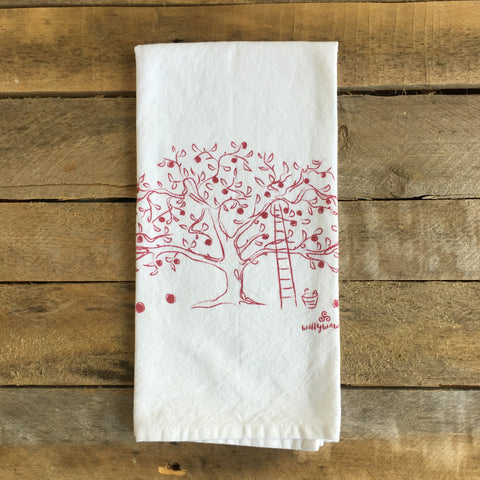 Blueberry Embroidery Tea Towel Set of 2
