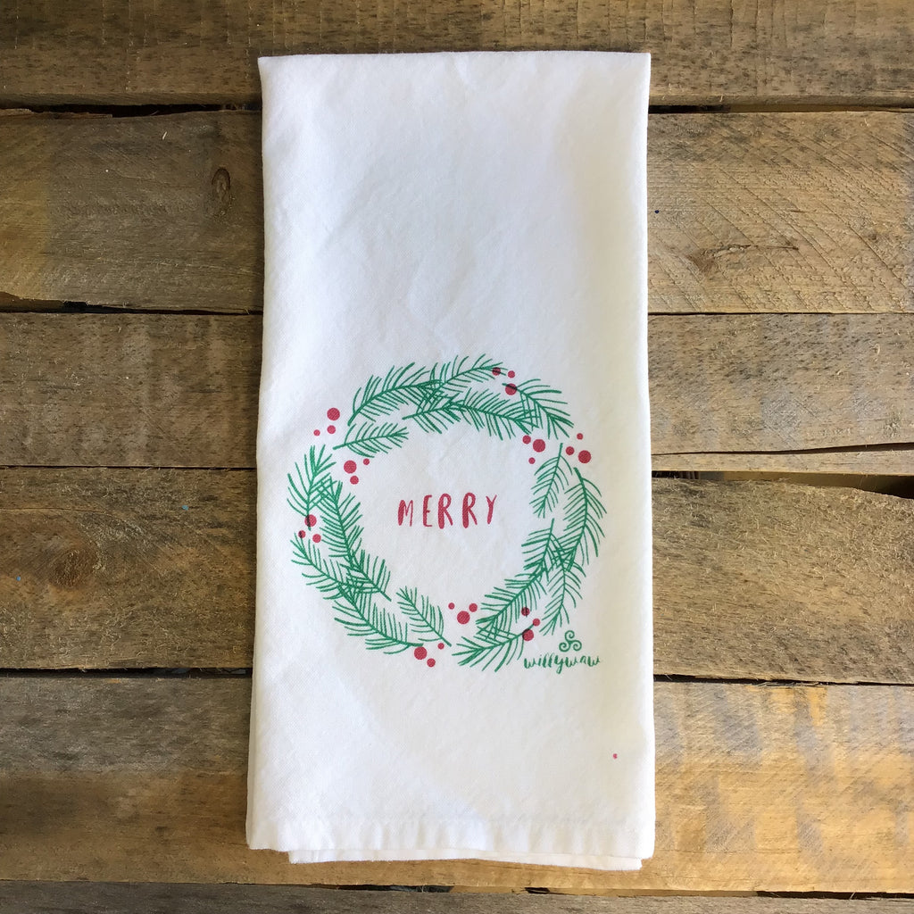 Merry Tea Towel